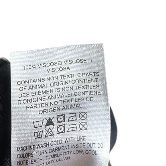 Lucky Brand Top Womens 2X Black Tunic Keyhole 3/4 Sleeve Peasant Stretch Boho - Picture 15 of 16